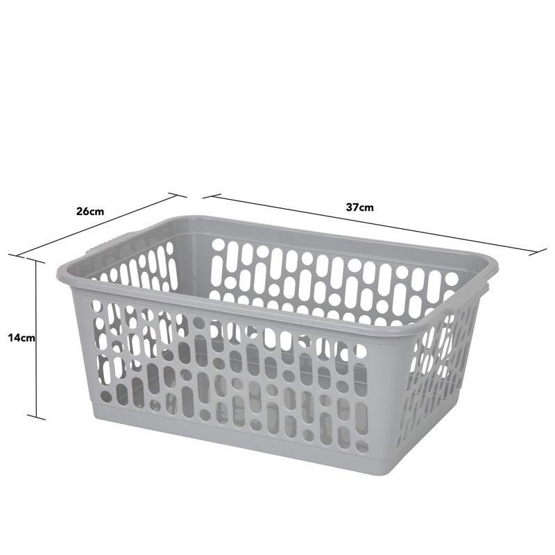 Rectangular Plastic Storage Basket | Small, Medium & Large Handy