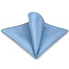 S&W SHLAX&WING Men's Pocket Square Plain Blue Green Yellow XL