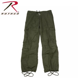 Rothco Women's Vintage Military Fatigues Camo Cargo Ladies Paratrooper Pants 3186-L