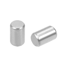 sourcing map 20Pcs 5mm x 8mm Dowel Pin 304 Stainless Steel Wood Bunk Bed Dowel Pins Shelf Pegs Support Shelves Silver Tone