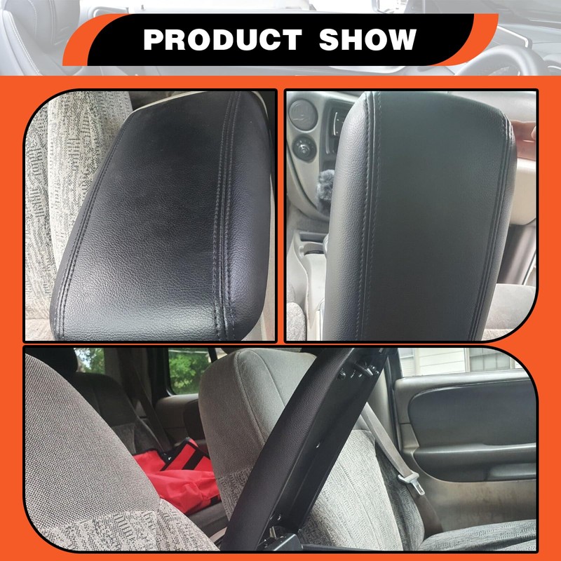 Kojem Center Console Armrest Lid W/Latch Compatible with 02-09 Trailblazer