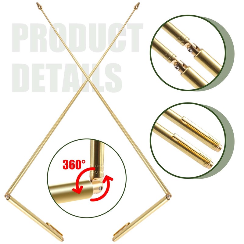 Kopinma 2PCS Dowsing Rods, Retractable Divining Rods, Portable Pen Shape