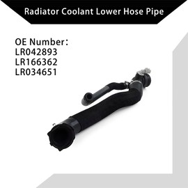 LR042893 Engine Bottom Radiator Coolant Lower Hose Pipe Compatible with 2013-2022 Land Rover Range Rover Sport Full Size Discovery 3.0L 5.0L Replace LR166362 LR034651 Radiator Coolant Lower Hose