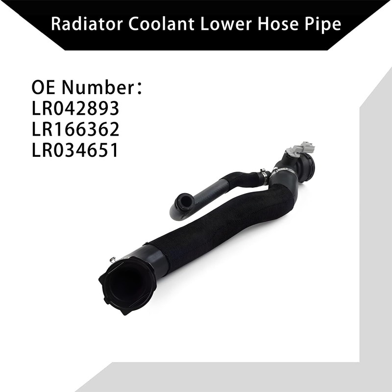 LR042893 Engine Bottom Radiator Coolant Lower Hose Pipe Compatible with