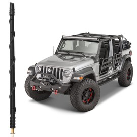 VOFONO - Antena para Jeep Wrangler Gladiator Rubicon Sahara Sport Unlimited JK JL JT 2007-2024, 13 Pulgadas en Espiral Flexible de Goma Jeep Antena de Repuesto Jeep Wrangler Gladiator Accesorios