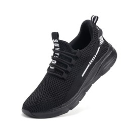 Steel Toe Shoes for Men Women Indestructible Puncture Proof Safety Work Shoes Comfortable Slip Resistant Sneakers Airy for Construction Black 46.5