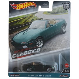 Hot Wheels '91 Mazda MX-5 Miata, Modern Classics 5/5 [Green]