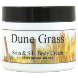 Eclectic Lady Dune Grass Satin and Silk Cream, Body Cream, Body Lotion, 2 oz - Shea Butter, Aloe, Silk Amino Acids, Vitamin E, Phthalate-Free, Handcrafted in USA - Perfect For Women