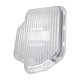Unbranded Chevy GM Shallow TH400 Turbo 400 Chrome Transmission Pan Kit W/ Gasket & Bolt