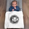 Azeeda 'Badger in a Den ' Cotton Baby Blanket/Shawl (BY00039804)
