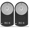 RC-6 for Canon Remote Control with Shutter Release 2 Packs