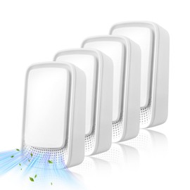 Plug-In Ionic Air Purifier (4 Pack), Home Air Ionizer, Silent Filterless Air Purifier, Silent Filterless Air Purifier for Home, Portable Negative Ion Air Freshener for Pet Odors, Dust, and Smoke.