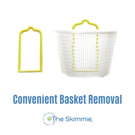The Skimmie Universal Skimmer Basket Handle - Durable, Fits Most Pool Vacuum Skimmer Lid and Fits Most Baskets for Hassle-Free Debris Removal - Includes 2 Stainless Steel Screws