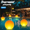 LanPool Floating Pool Lights,14" Flame Solar Pool Lights,Floating Glow Globe