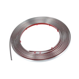 REPAIROCK Car Door Edge Guards Scratch Proof Trim Body Strip for Rearview Mirror Bumper Door Window Edge Guards 6/25in 6mm Wide 9.84ft 300cm Length Silver Tone Auto Replacement Parts