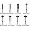 Forstner Bit Set, Wood Drilling, w/Carbide Tipped 8 Piece Set