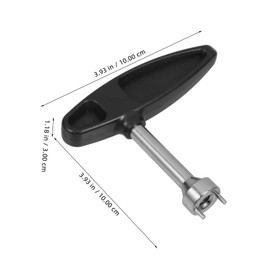 CORHAD Black Plastic Handle Shoes Spike Wrench by Easy to Use Long Pegs for Cleats