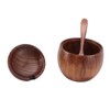 Wood Spice Jar Sugar Bowl Salt Box Seasonings Storage Container