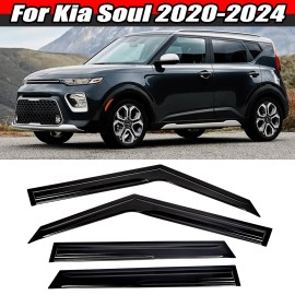 MAG For Kia Soul 2020-2024 23 Rain Guard Window Visor Weather Shield Vent Deflector