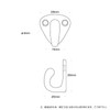 Atibin Stainless Steel Coat Wall Hook Strong Clothes Hat Hook