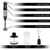 6-Speed Immersion Blender - 4-in-1 Hand Mixer with Whisk, Food