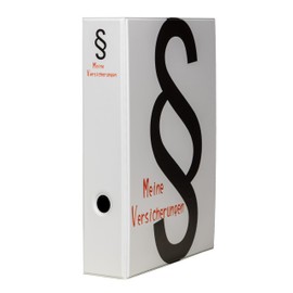 Motif Folder A4 Meine Versicherung, PVC Folder with 2 Mechanics, Sturdy Design Made in Germany, Not Imported Goods, High-Quality Mechanism Made of Sturdy Metal