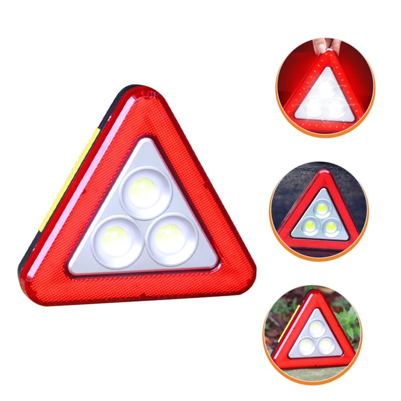 Warning signal lamp triangular indicator board led folding shutter reflector