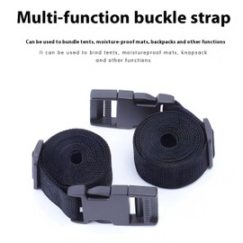 Ratchet Straps,Luggage Conveyor Belt, Lashing Straps,Tie Down Straps,Heavy Duty Utility Strap with Quick Release Buckle Adjustable Nylon Short Straps for Strapping Backpacks (2 pcs) (Black)