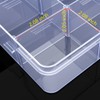 YUGOOD Large Clear Organizer Box,12 Grids Organizer Box with Removable