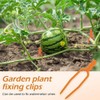 Juroicessry 50Pcs Gardening Plant Fixing Clips,Plastic Plant Climbing Support Clips