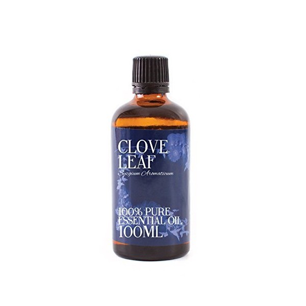 Mystic Moments Clove Leaf Essential Oil 100 ml - Pure & Natural Oil for Diffusers, Aromatherapy and Massage Mixtures Vegan GMO Free