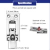 ODYSUNRAL Marine Anti-Rattle Square Latches for Boat Door Hatch, Hold