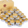 Natural Beeswax Tea Candles in Metal Aluminum Cup - Organic