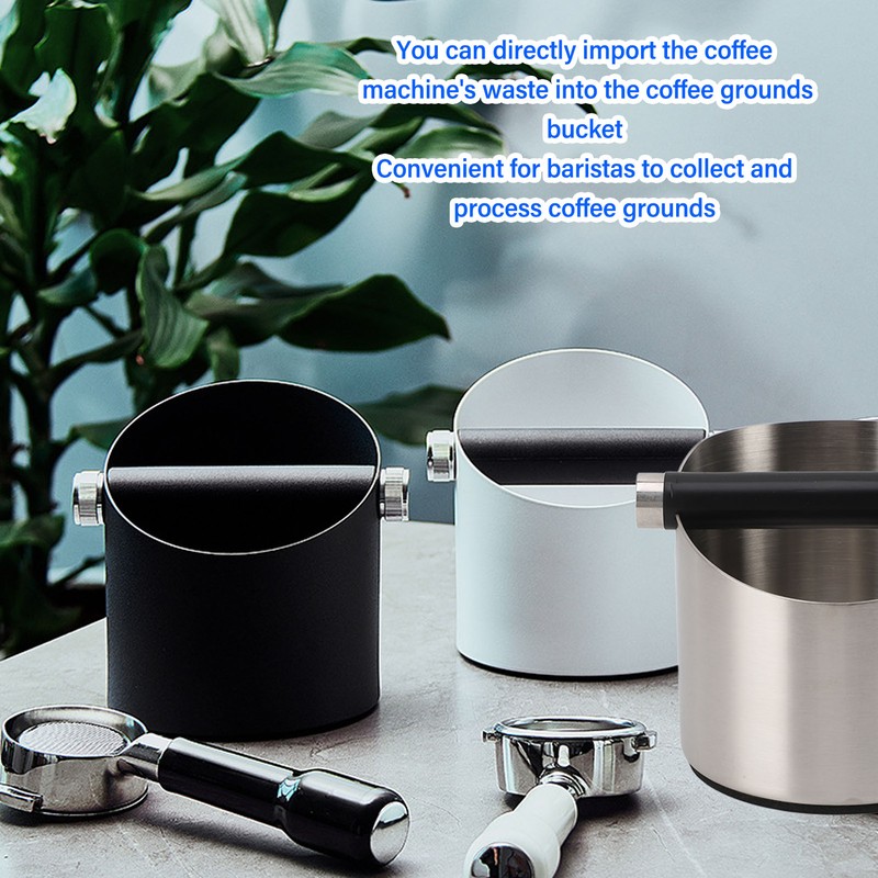 Stainless Steel Coffee Grounds Knock Box Coffee Knock Box with