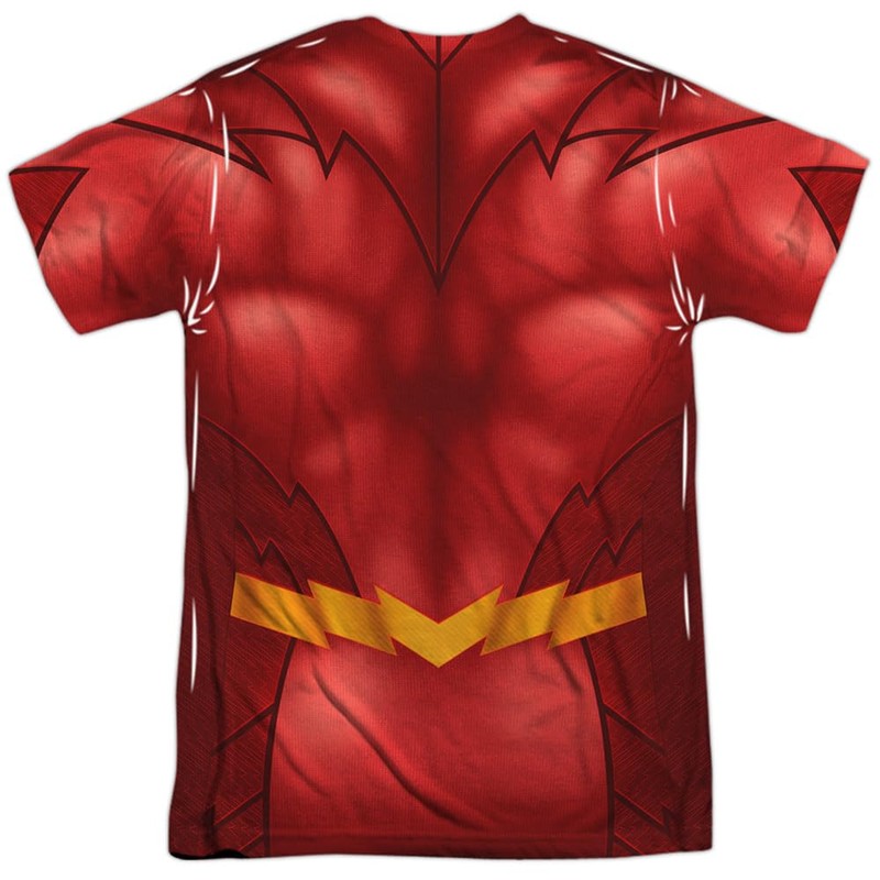 Popfunk JLA Flash Athletic Uniform (Front/Back Print) 100% Polyester Adult
