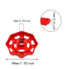 Lilaly 2 Pack Water Spigot Handle Spigot Handle Replacement, Outdoor Faucet Handle HoseBib Handle, Replacement Hose Bib Handle, Inner Size(6mm/0.23inch x 6mm/0.23inch)