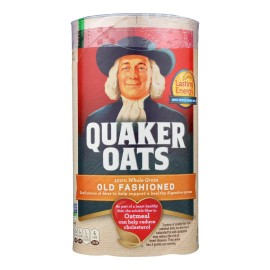 UD_Quaker 100% Organic Old Fashioned Oats 18 oz Case of 12 Dried Instant Oat Flakes/Oatmeal for Food Use