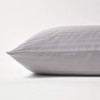 HOMESCAPES Damask Cushion Cover 40 x 80 cm Silver Grey