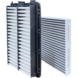 Engine Cabin Air Filter Set for Tucson (2022-2025) 2.5L Gas, Santa Fe (2021-2025) 2.5L, Sonata (2020-2025), Santa Cruz (2022-2025) 2.5L, NOT HYBRID, Replace 97133L1000, 28113L1000