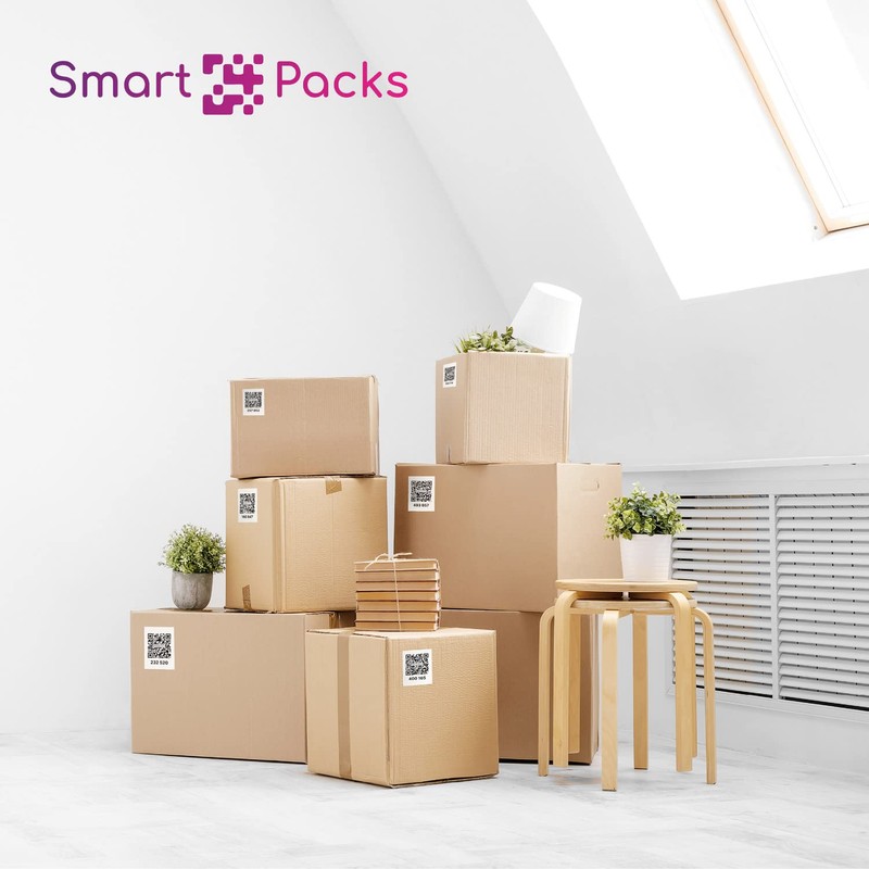 SmartPacks QR Stickers - Premium Smart Labels with AI-Powered App