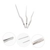 Mikinona 3pcs Stainless Steel Fish Bone Tweezers Kitchen Tweezers for
