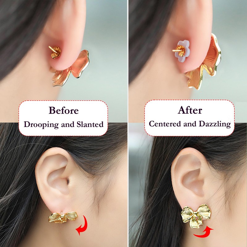 Clear Ear Lobe Support Patches for Earrings - Comfortable and