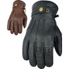 Texpeed Men's Leather Motorcycle Gloves - Biker Winter Warm Gloves