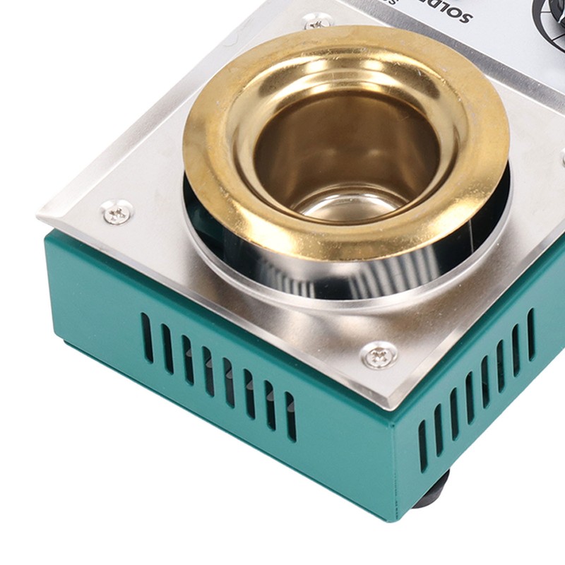150W Round Solder Pot Stainless Steel Ti Plating Electronic Soldering