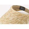 Jacobson Straw Hat - Slip On Braid Visor,Tan,Adult