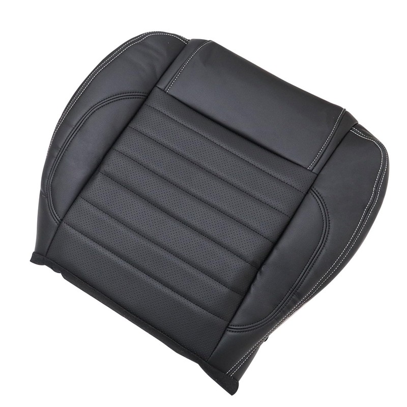 Mythoria Front Driver Bottom Replacement Leather Seat Cover Black #