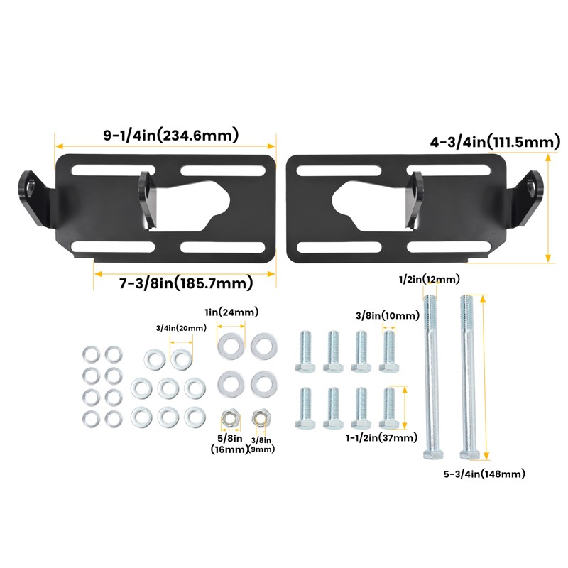 KUAFU LS Conversion Engine Mounts Compatible with 1973-1996 Square Body