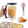 4 Cup Pancake Batter Dispenser with Cupcake Scoop Batters Dispenser,Pancake