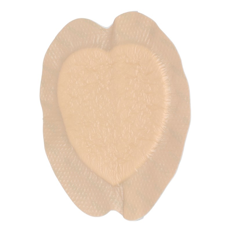 Heart Shaped Silicone Foam Dressing Bordered Waterproof Wound Bandage 18x18cm/7.09x7.09in