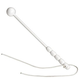 MUSIC STORE Lyra Beater Accessory for Marching Drums Plastic Handle Suitable for Lyra White